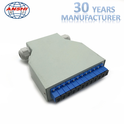 Metal Material Fiber Optic Box Waterproof Terminal Box Sc Capacity 129 * 130 * 40mm