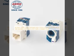ROTATE TYPE CAT6 UNSHIELDED TOOLLESS KEYSTONE JACK 180 درجه UTP RJ45 UTP CAT6 CONNECTOR