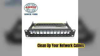 راه حل شبکه فشرده 12 پورت Cat6 Patch Panel