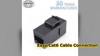 راه اندازی آسان کوپلر Keystone Cat6 RJ45