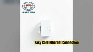 ANSHI Cat6 RJ45 Keystone Jack Easy Ethernet Connector