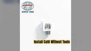 نصب بدون ابزار Cat6 Keystone Jack