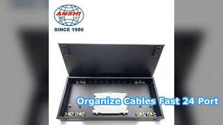 راه حل شبکه 24 پورت 0 5U Patch Panel Rack Mount