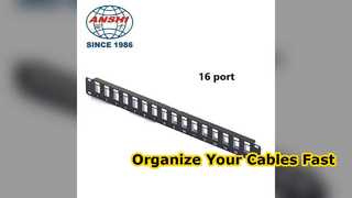 12 پورت 1U Patch Panel کابل های شبکه خود را سازماندهی کنید