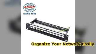 راه حل شبکه فشرده 12 پورت Cat6 Patch Panel
