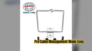 حلقه مدیریت کابل فولادی گالوانیزه بادوام برای قفسه ها
