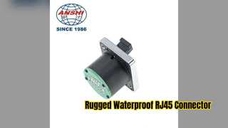محلول سوکت پایه پانل RJ45 ضد آب صنعتی