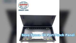 24 پورت 0 5U Rack Mount Patch Panel Solution Space Saving