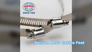راهنمای نصب گیره کابل ADSS Downline