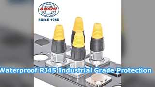 راه حل درجه صنعتی کانکتور اترنت RJ45 ضد آب