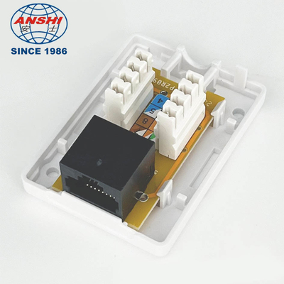 ABS Plastic Single Port UTP Surface Mount Box CAT6 22 - 26AWG