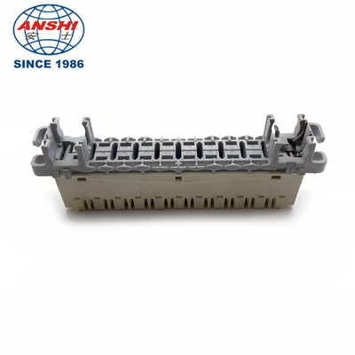 PC Material 110 Terminal Block Highband 10 Pair Module White Body Grey Base