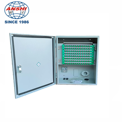 Fiber optic cable handover box 144 core wall mounted SMC box，outdoor optical fiber ODF box