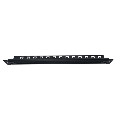 Black XL-4020-3L-B Highly 1u Brush Cable Management ANSHI 19 Inch