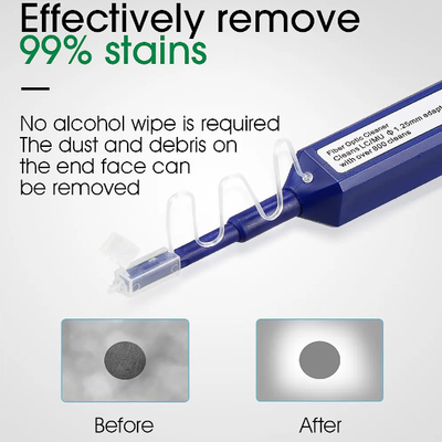 FTTH Optical Fiber Pen Cleaner Tool Fiber Cleaning pen 1.25mm LC MU and 2.5mm SC FC ST Connector Cleaner