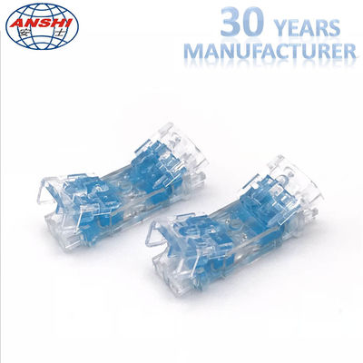 4 Pair Inline Connector Wire Connectors 0.4 - 0.7mm Gel Filled Transparent Lock Joint