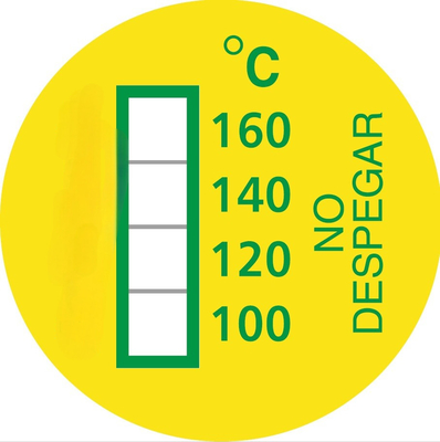 Customized Temperature Measuring Irreversible High Temperature Sensitive Labels 100-160C