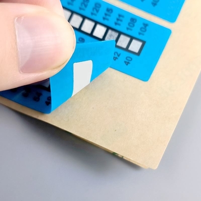 Customized Temperature Measuring Irreversible High Temperature Sensitive Labels 100-160C