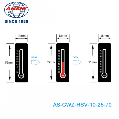 Reversible Temp Indicator Stickers 70℃  158℉ High Temperature Indicator Stickers