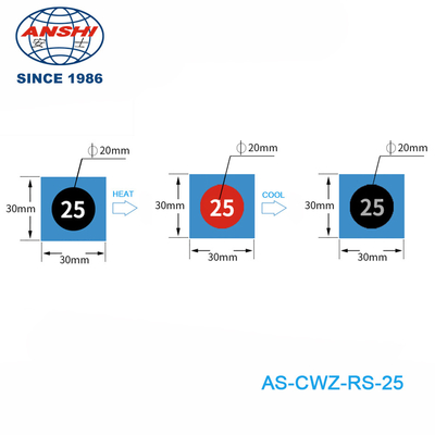 Temperature Monitoring Labels Reversible Color Changing Label For Environmental Resistance Humidity And Chemical Resistant