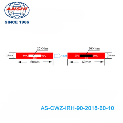 Non Reversible 1 Point 70 ℃ 158℉ 1 Temperature Level High Temperature Sensitive Labels