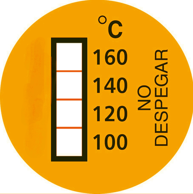Restaurants Irreversible Temperature Sensitive Labels 100-160℃ For High Temp Applications