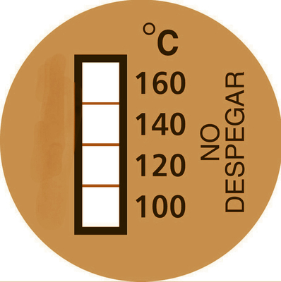 Restaurants Irreversible Temperature Sensitive Labels 100-160℃ For High Temp Applications