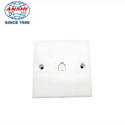 ANSHI British Style ABS Material Network Cable Faceplate with Dust Shutter for RJ45 Ethernet Wall Plate