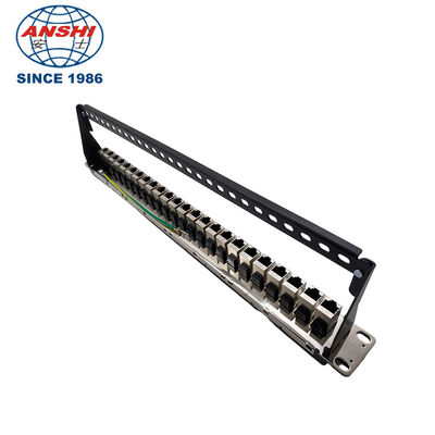 19-inch 1U Modular Type Rack Mount Patch Panel UTP & FTP for Networking and Cabling