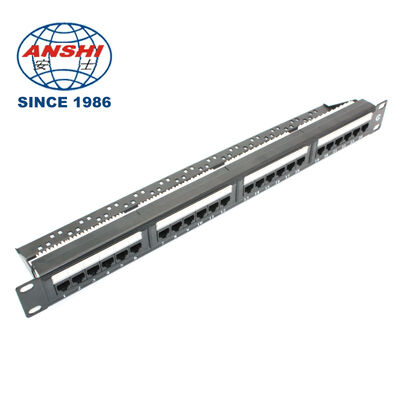 19 Inch 32 Port Empty STP FTP Shielded RJ45 Patch Panel CAT5E CAT6 Rack Mount Network Distribution Panel