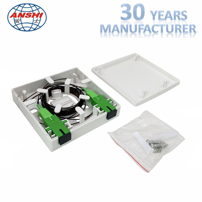 2 Ports Sc Apc Adapter Faceplate Fiber Optic