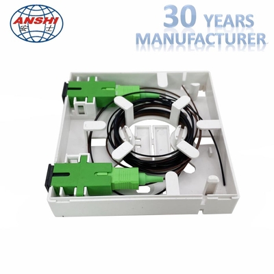 2 Ports Sc Apc Adapter Faceplate Fiber Optic