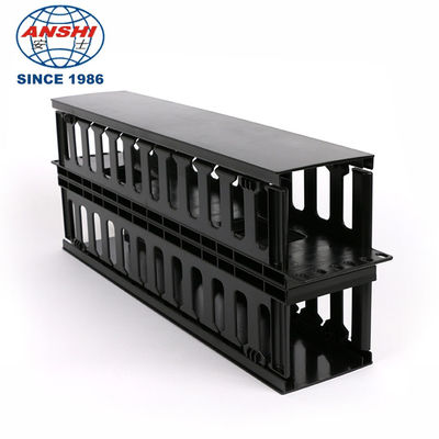 1U 19 اینچ پلاستیک دو طرفه کابل مدیر مواد ABS