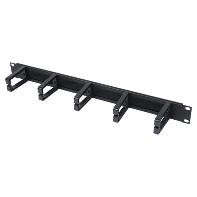19 اینچ 5 حلقه 1U مدیریت کابل افقی برای قفسه ها و اتاق خدمات