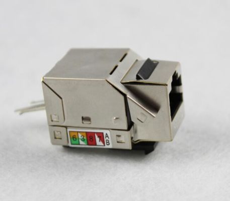 جک کیستون RJ45 CAT5E CAT6 CAT6A جک کیستون محافظ در رنگ متالیک