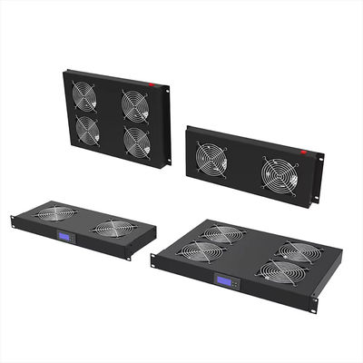 کابینت شبکه واحد فن 4 خنک کننده نصب شده بر روی قفسه