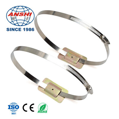 جعبه توزیع فیبر نوری FTTH مشکی فضای باز، حلقه نصب روی تیر و دیوار، جعبه ترمینال کابل فیبر نوری 8 12 16 32 48 هسته‌ای