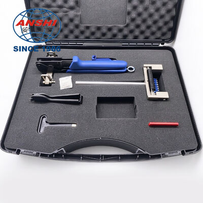 10 کیت ابزار ضربه زدن جفت، مجموعه ابزار دستی پایان IDC برای پانل پچ مخابراتی، ابزار پایان کابل با Comb، Extractor و Hard Storage Case