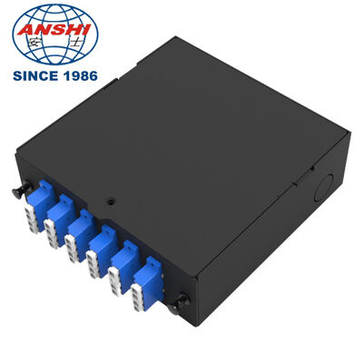 مینی ODF ODB Box 24-Core 4-Port Fiber Optic Terminal Box با کیفیت صنعتی 35mm DIN-150 ریل FTTH FTTX SC کابلهای نوری